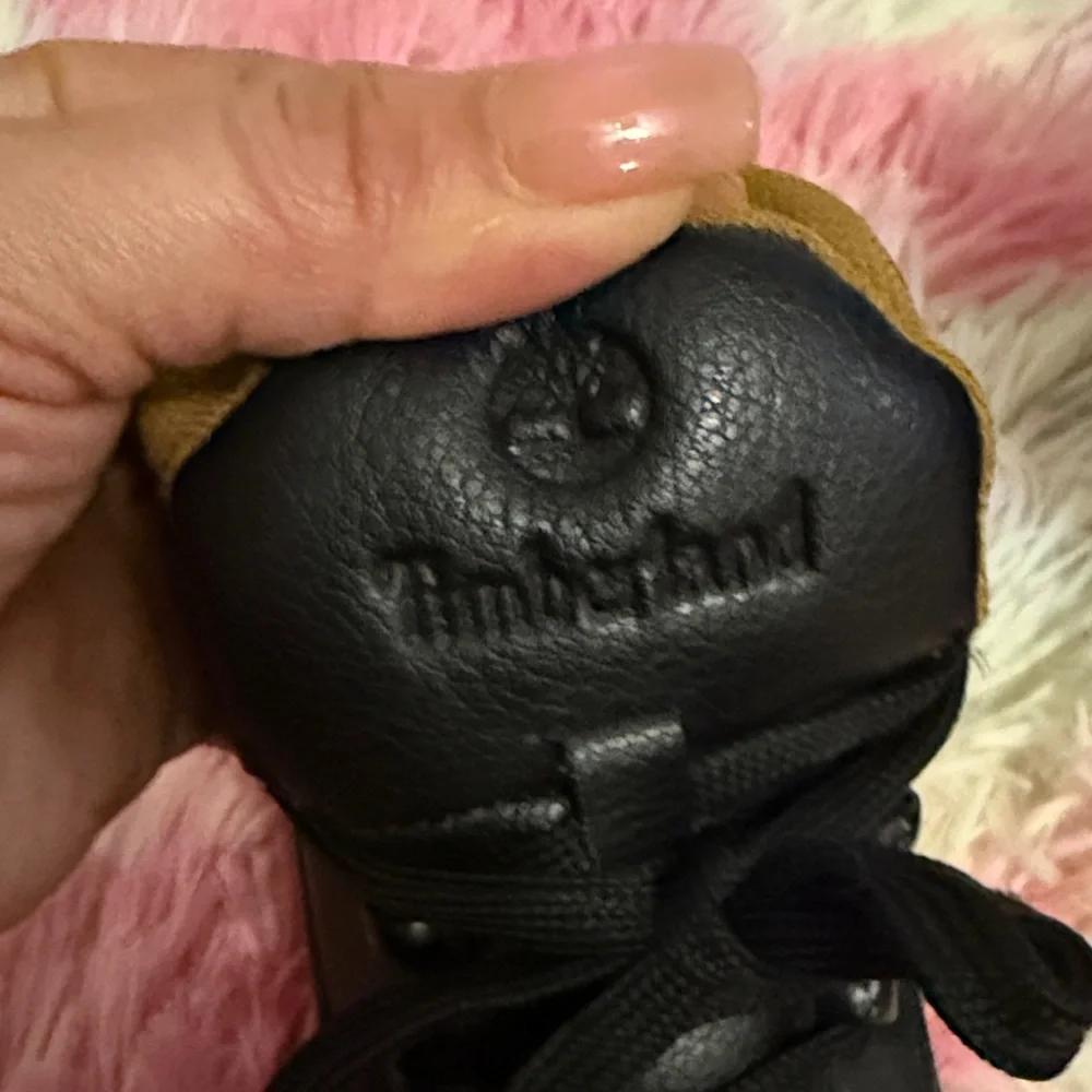 Timberland Kids Black and Tan Boots
